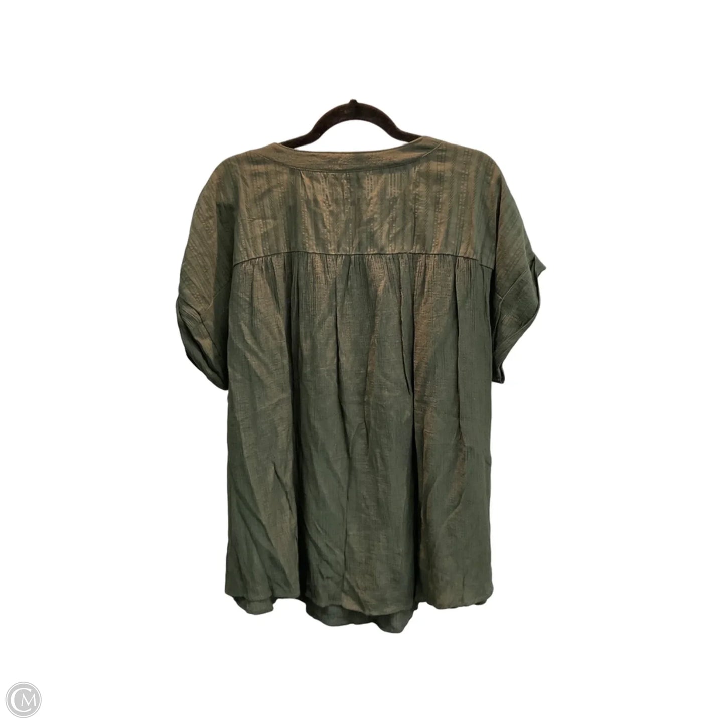 Top Short Sleeve By Blu Pepper In Green, Size: 3x