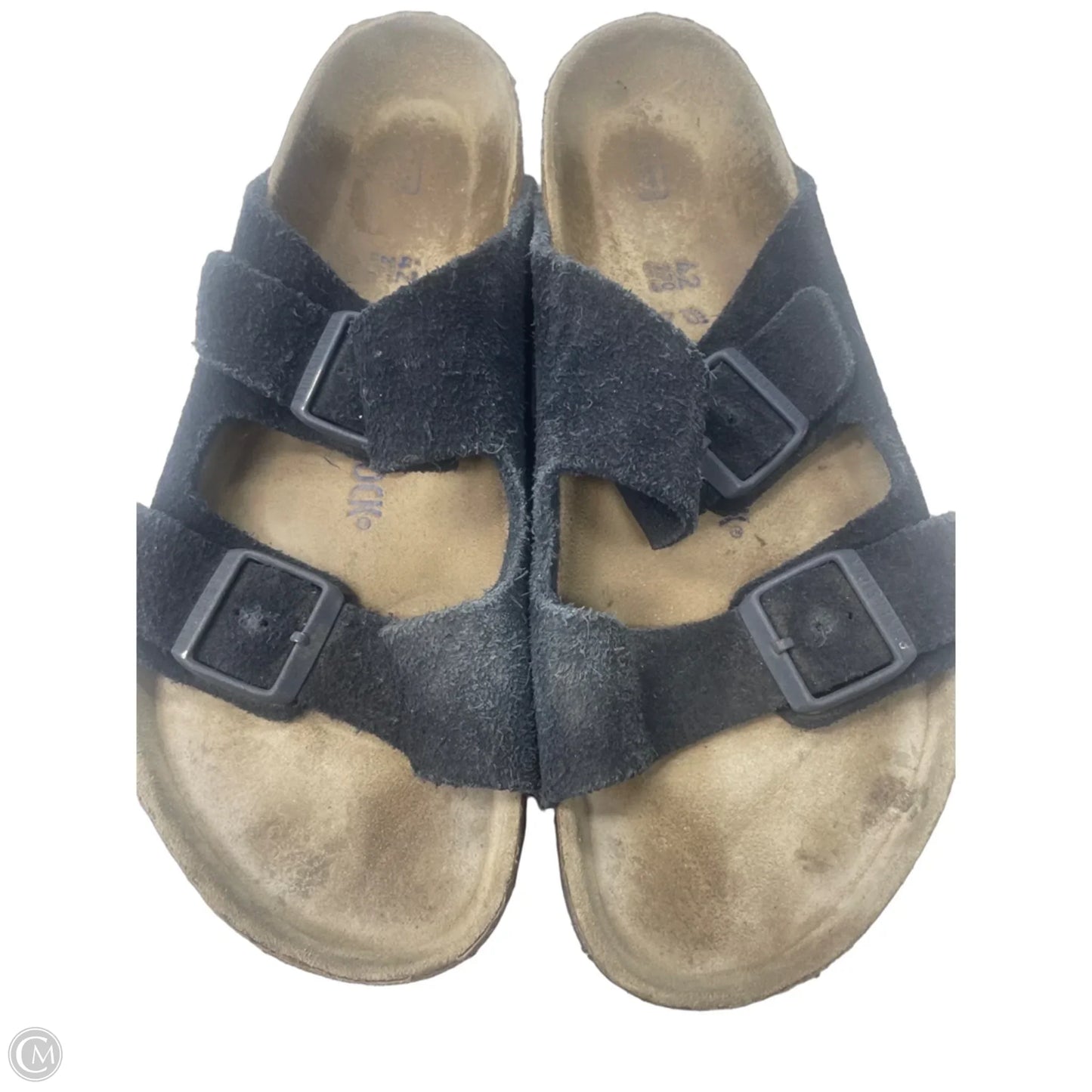 Sandals Flats By Birkenstock In Navy, Size: 11
