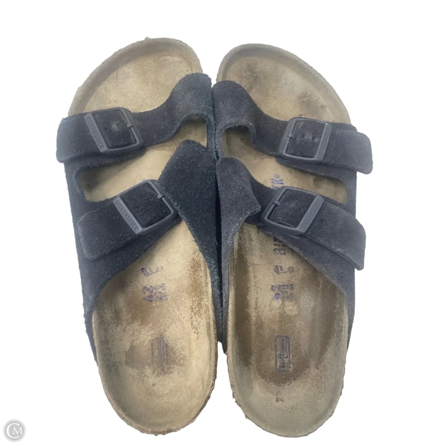 Sandals Flats By Birkenstock In Navy, Size: 11