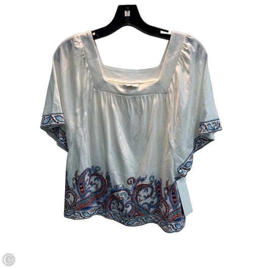 Top Short Sleeve By J. Jill In White, Size: Xsp
