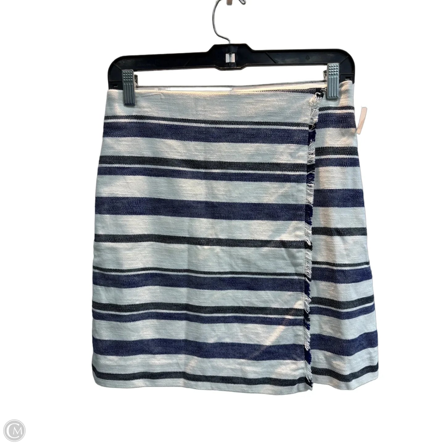 Skirt Midi By Loft In Striped Pattern, Size: 4