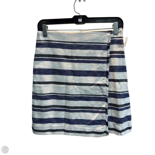 Skirt Midi By Loft In Striped Pattern, Size: 4