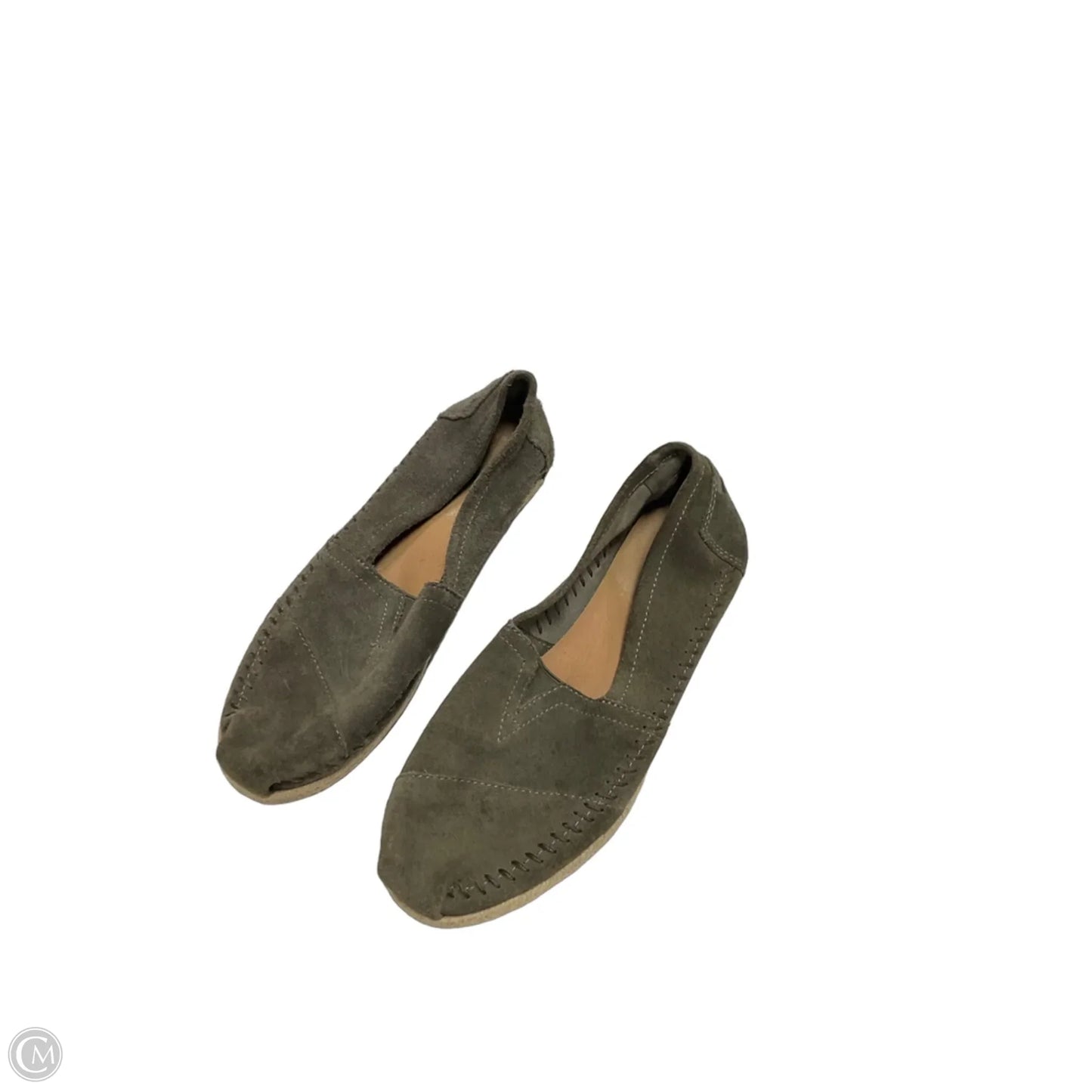 Shoes Flats By Toms In Grey, Size: 9.5