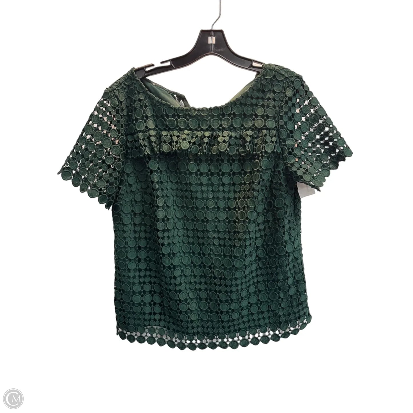 Top Short Sleeve By Talbots In Green, Size: M