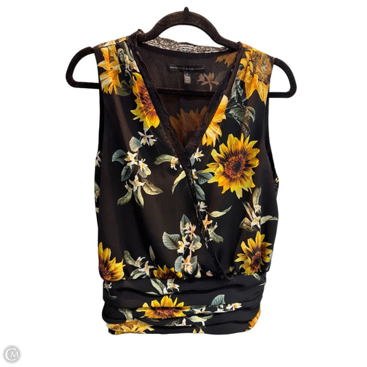 Top Sleeveless By White House Black Market In Floral Print, Size: S