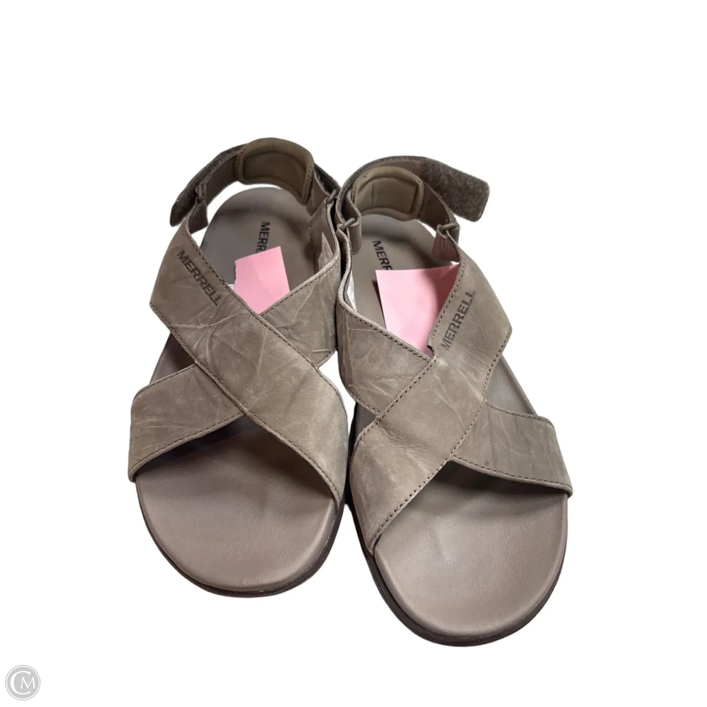 Sandals Flats By Merrell In Taupe, Size: 8