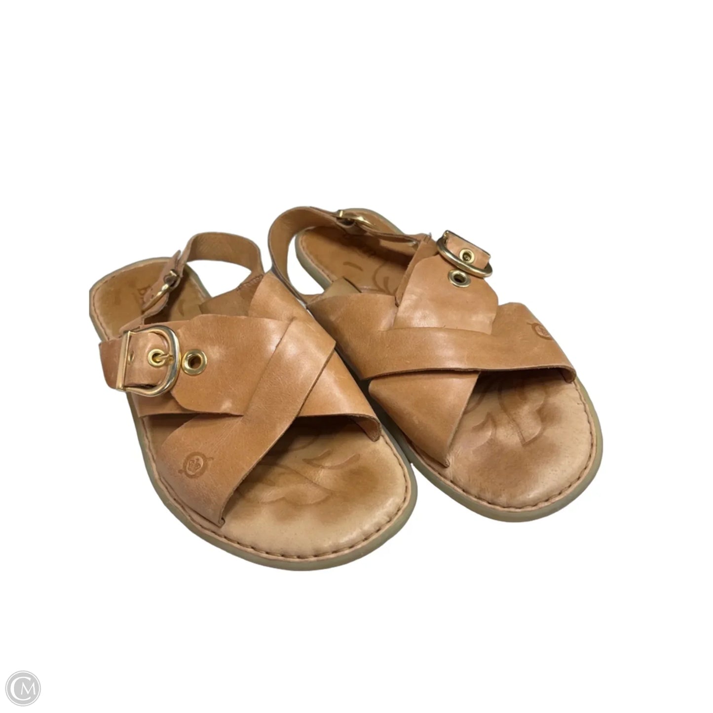 Sandals Flats By Born In Tan, Size: 8