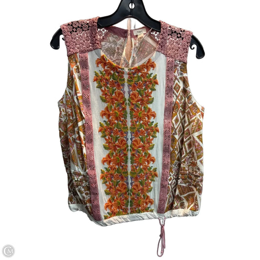 Top Sleeveless By Tiny In Multi-colored, Size: M
