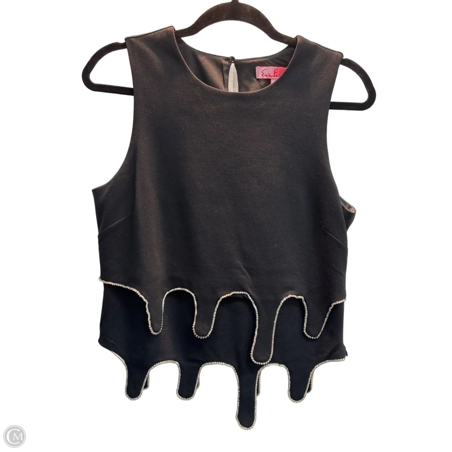 Top Sleeveless By Eva Franco In Black, Size: S