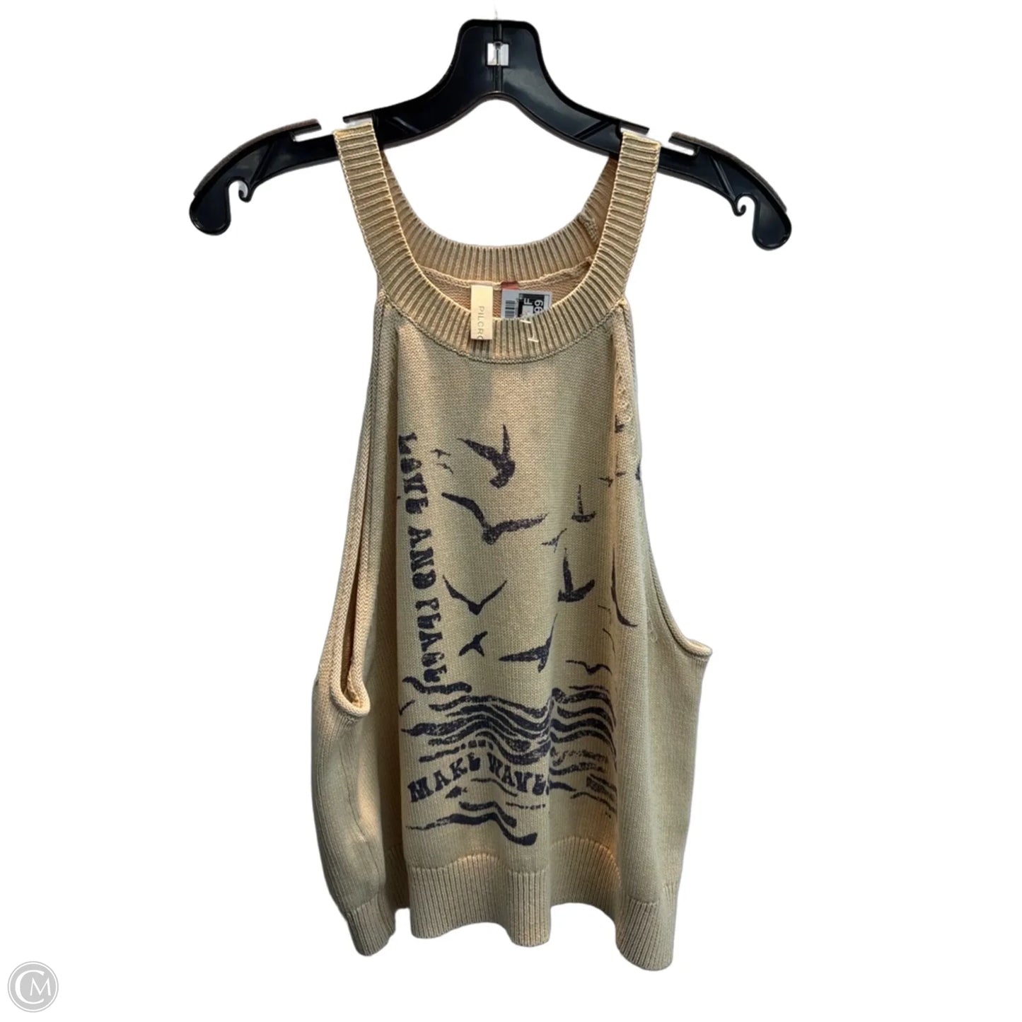 Tank Top By Pilcro In Tan, Size: M