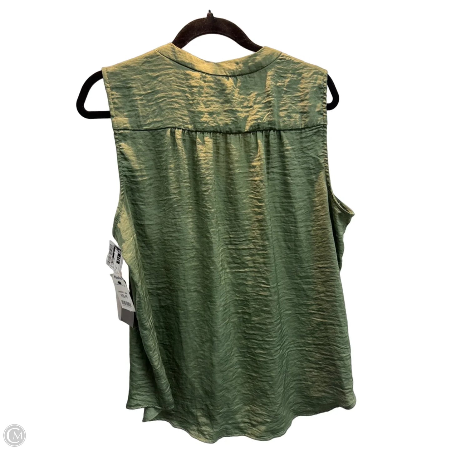Top Sleeveless By Vince Camuto In Green, Size: Xl
