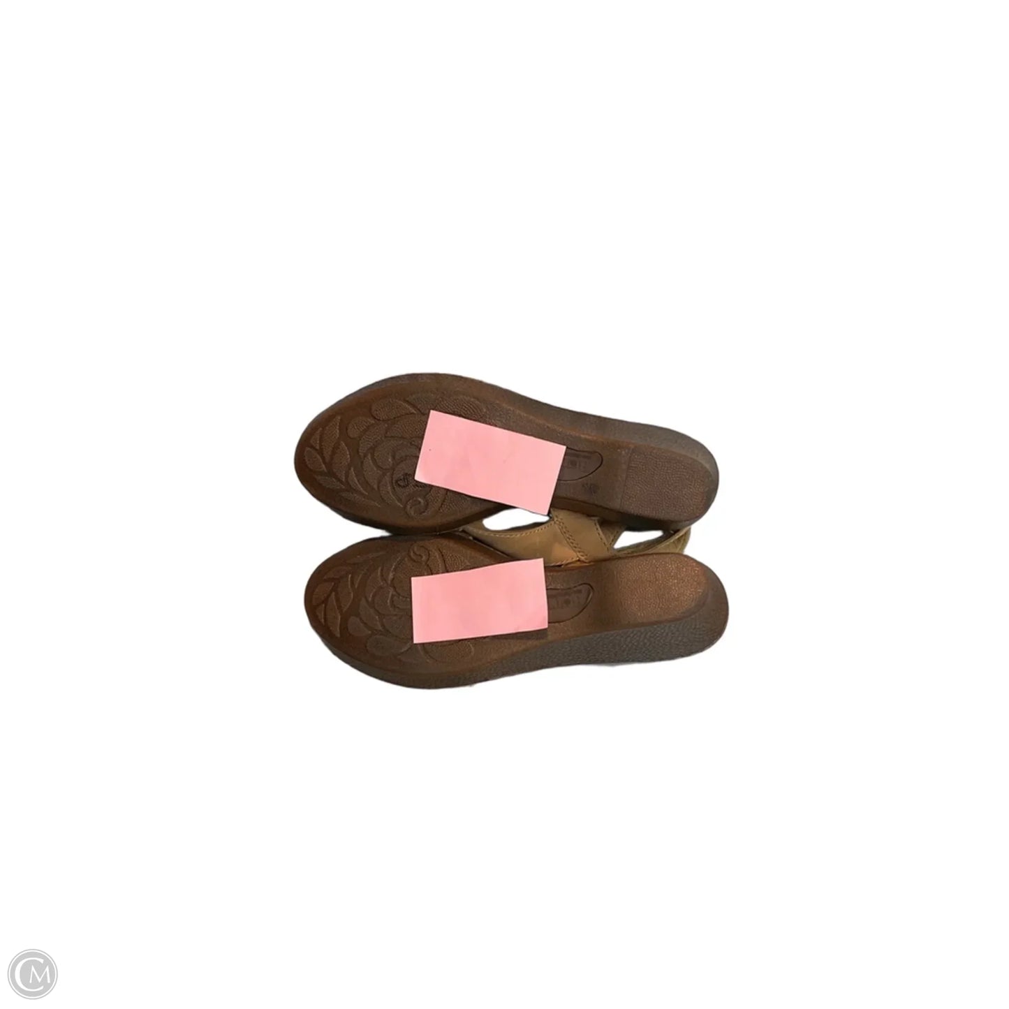 Sandals Heels Wedge By Born In Tan, Size: 9