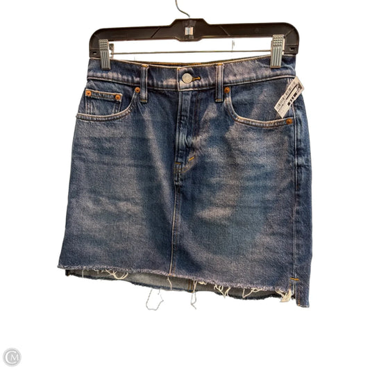 Skirt Mini & Short By Lucky Brand In Blue Denim, Size: 2
