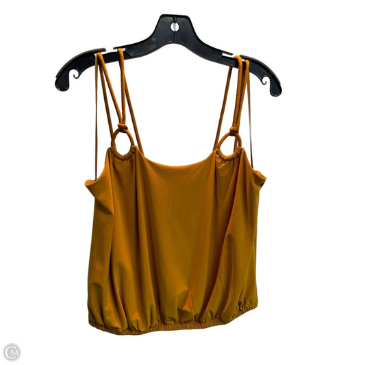 Top Sleeveless By Express In Gold, Size: M