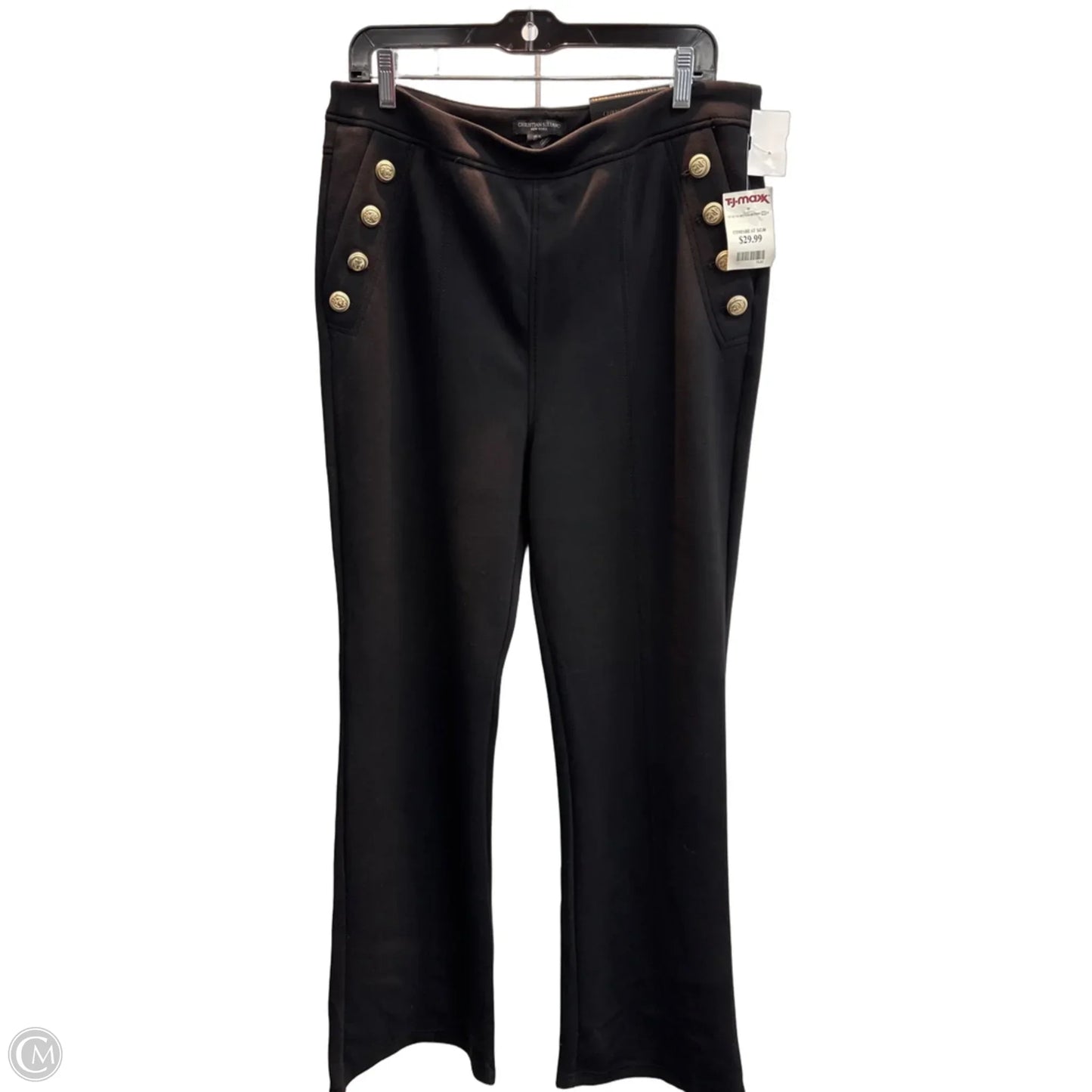 Pants Wide Leg By Christian Siriano In Black, Size: 16