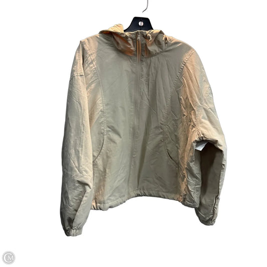 Jacket Windbreaker By Old Navy In Tan, Size: M
