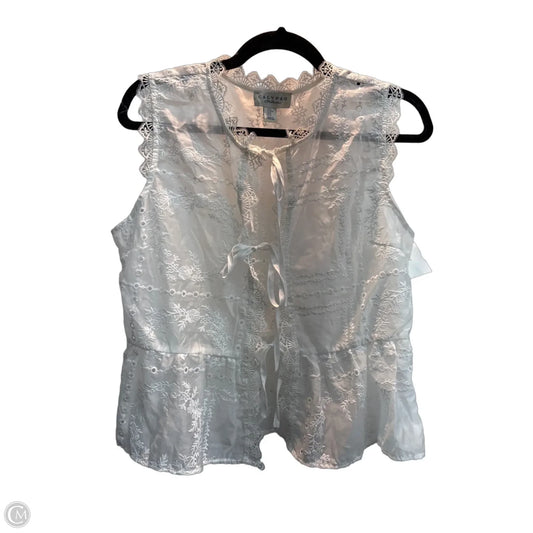 Top Sleeveless By Calypso St Barth In White, Size: M