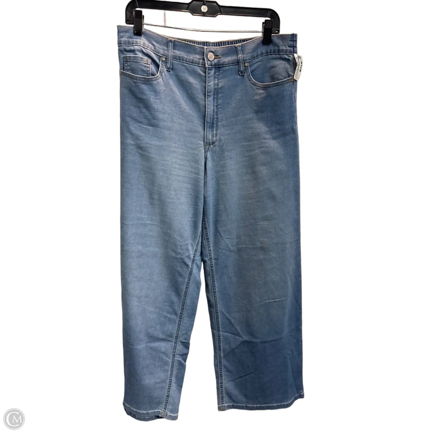 Jeans Wide Leg By Nine West In Blue Denim, Size: 12