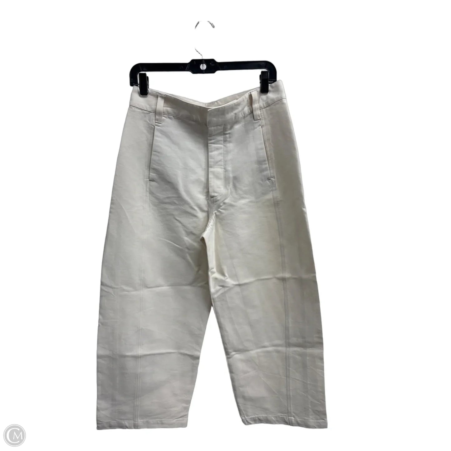 Pants Cropped By Zara In Cream, Size: 8
