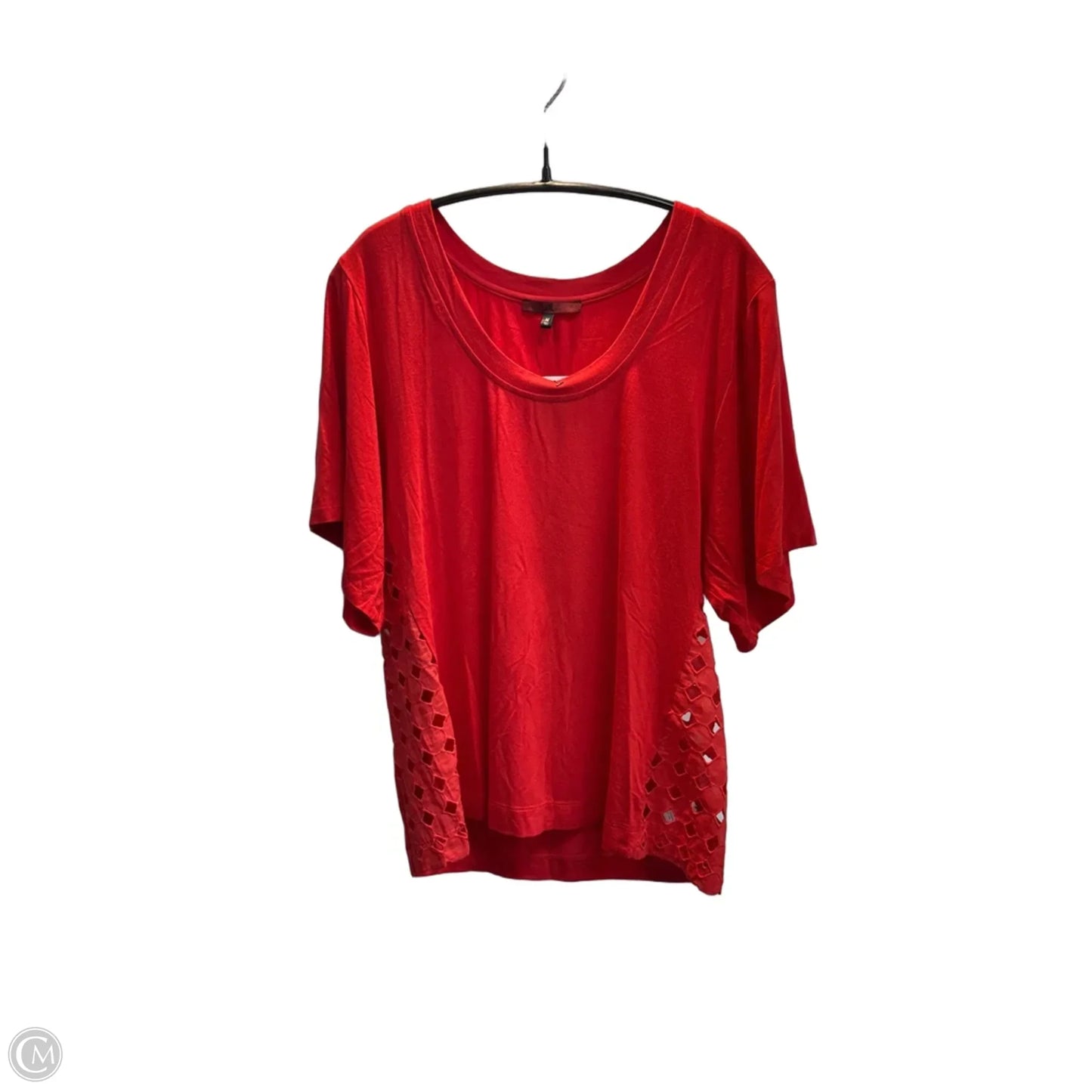Top Short Sleeve By Red In Red, Size: M
