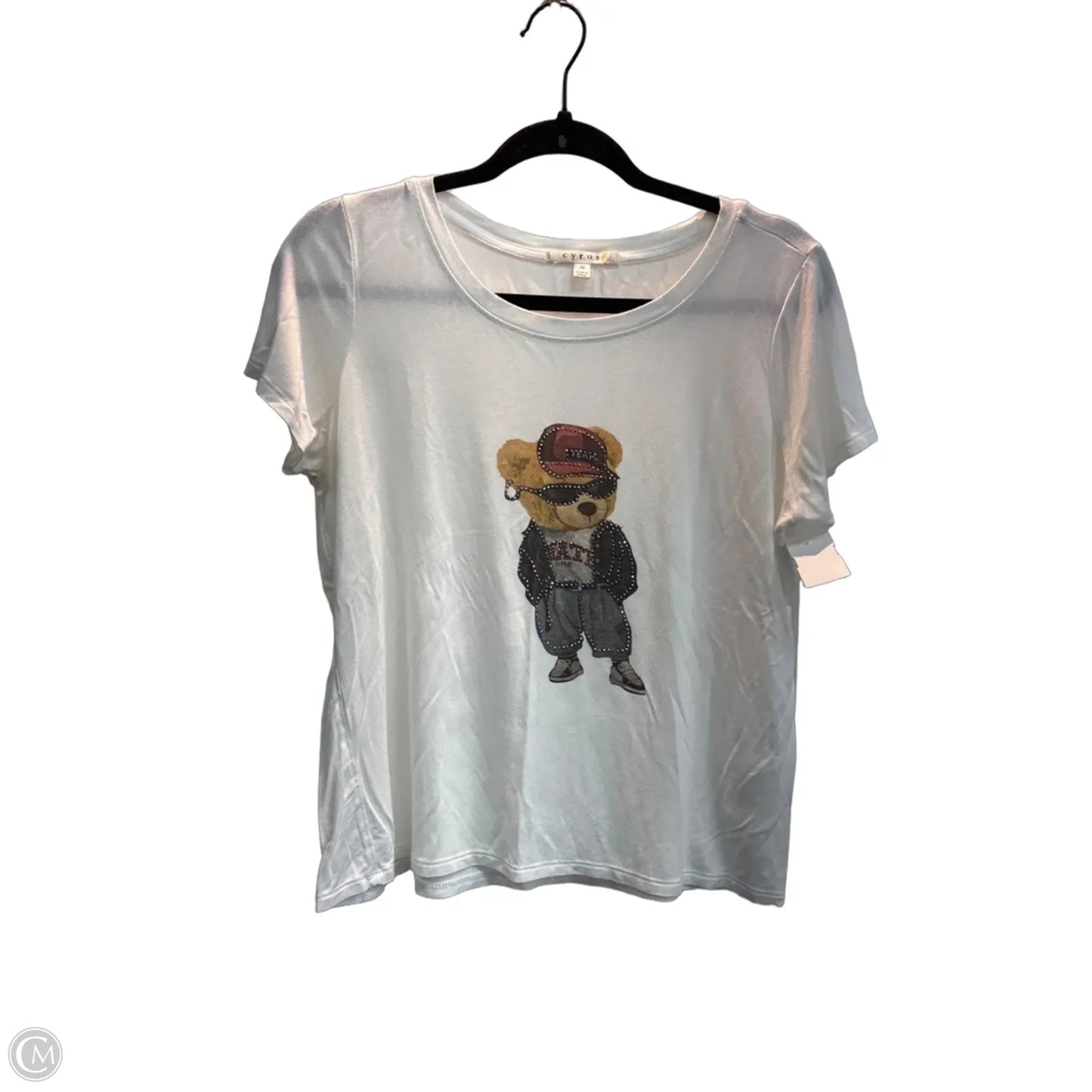 Top Short Sleeve By Cyrus In White, Size: M