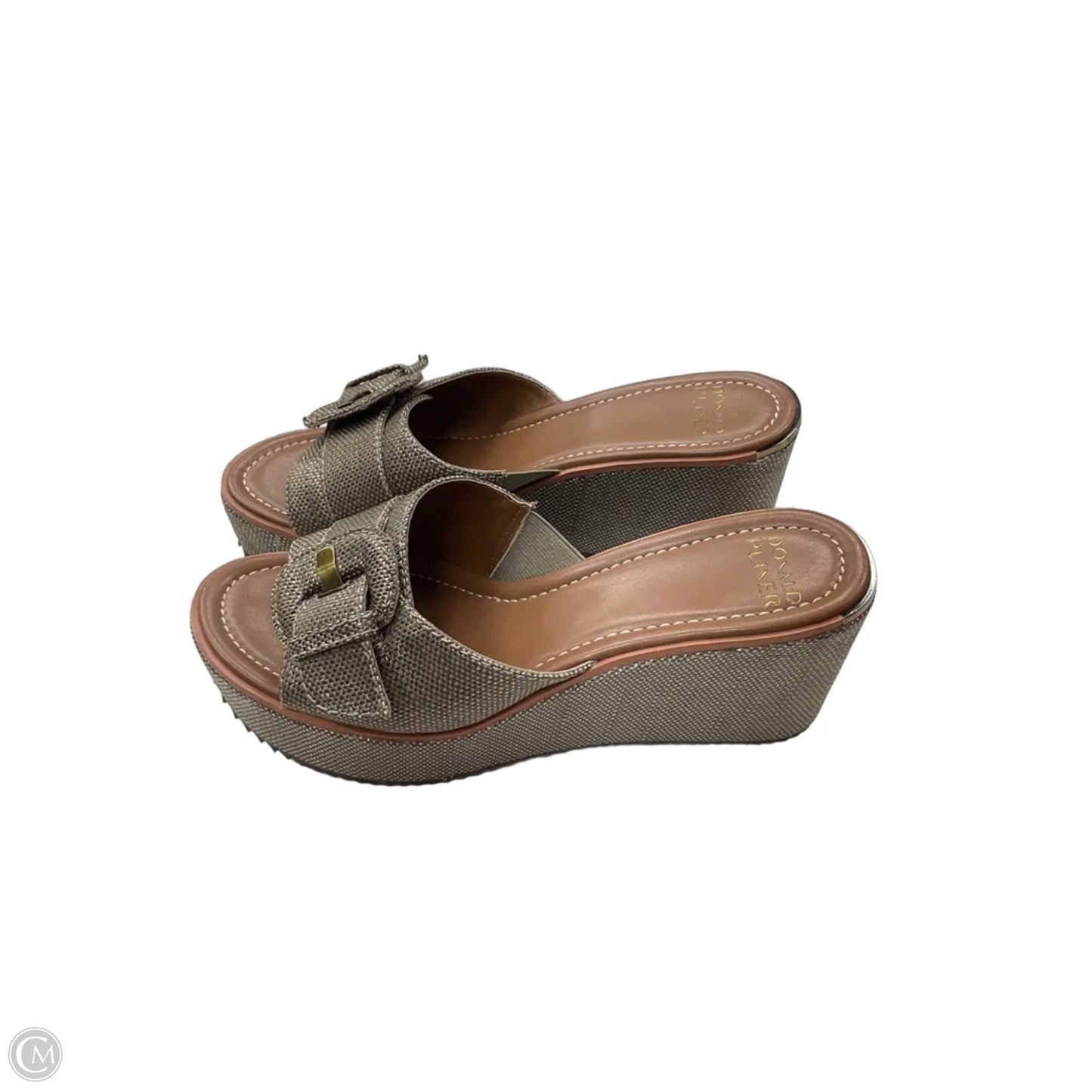 Sandals Heels Platform By Donald Pliner In Brown, Size: 8.5