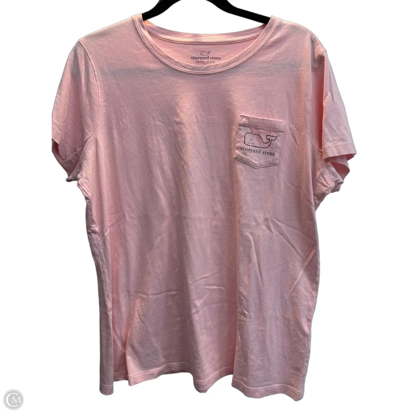 Top Short Sleeve Basic By Vineyard Vines In Pink, Size: L