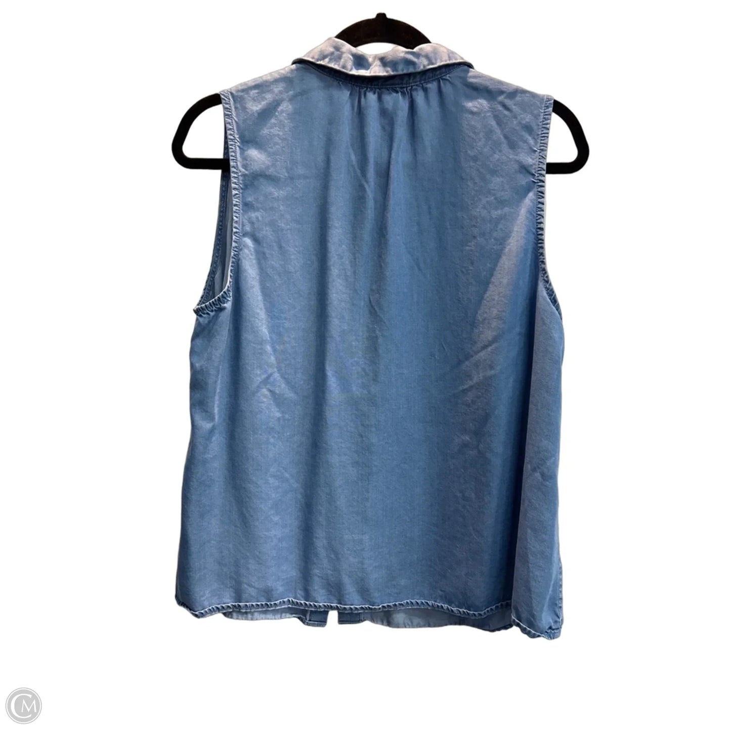 Top Sleeveless By A New Day In Blue, Size: L