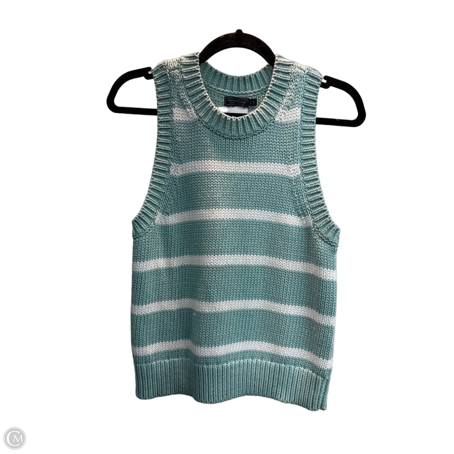 Top Sleeveless By Vineyard Vines In Striped Pattern, Size: S