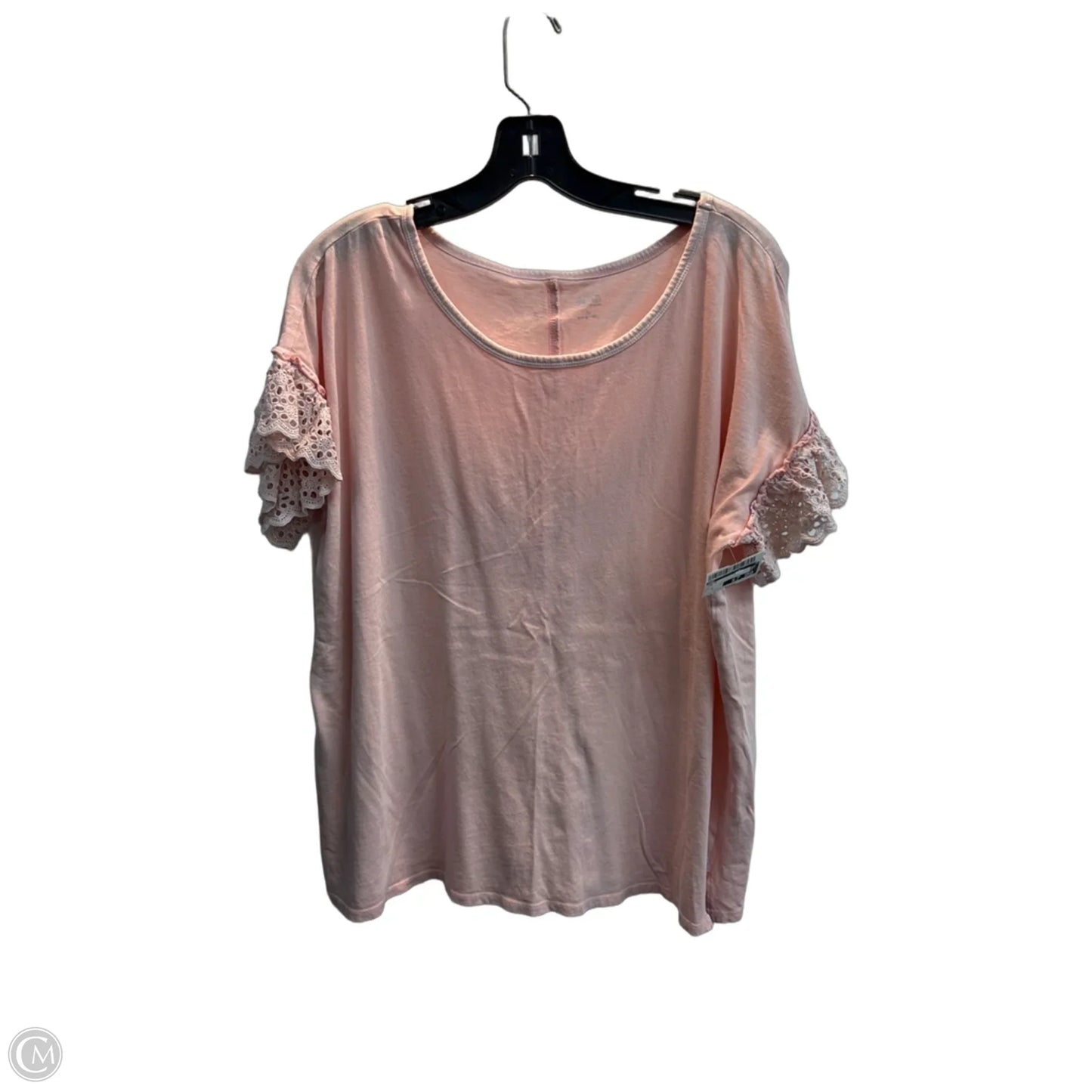 Top Short Sleeve By Ana In Pink, Size: M