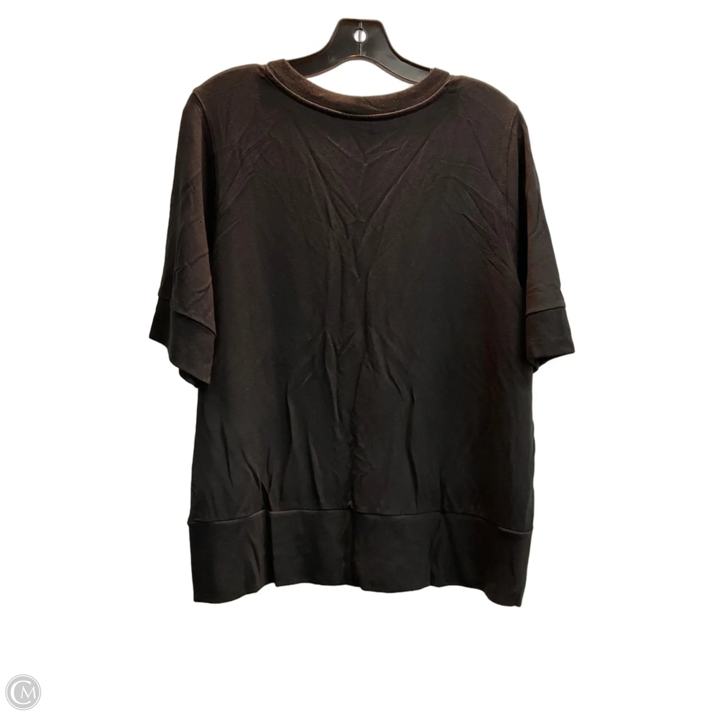 Top Short Sleeve By Athleta In Black, Size: Xl