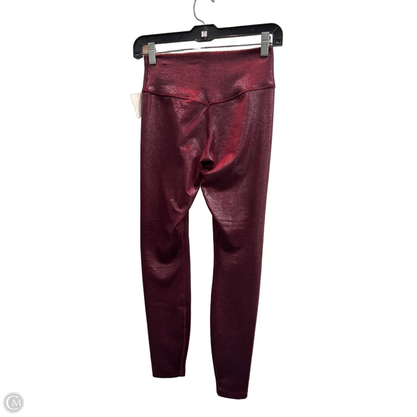 Athletic Leggings By Nike In Maroon, Size: S
