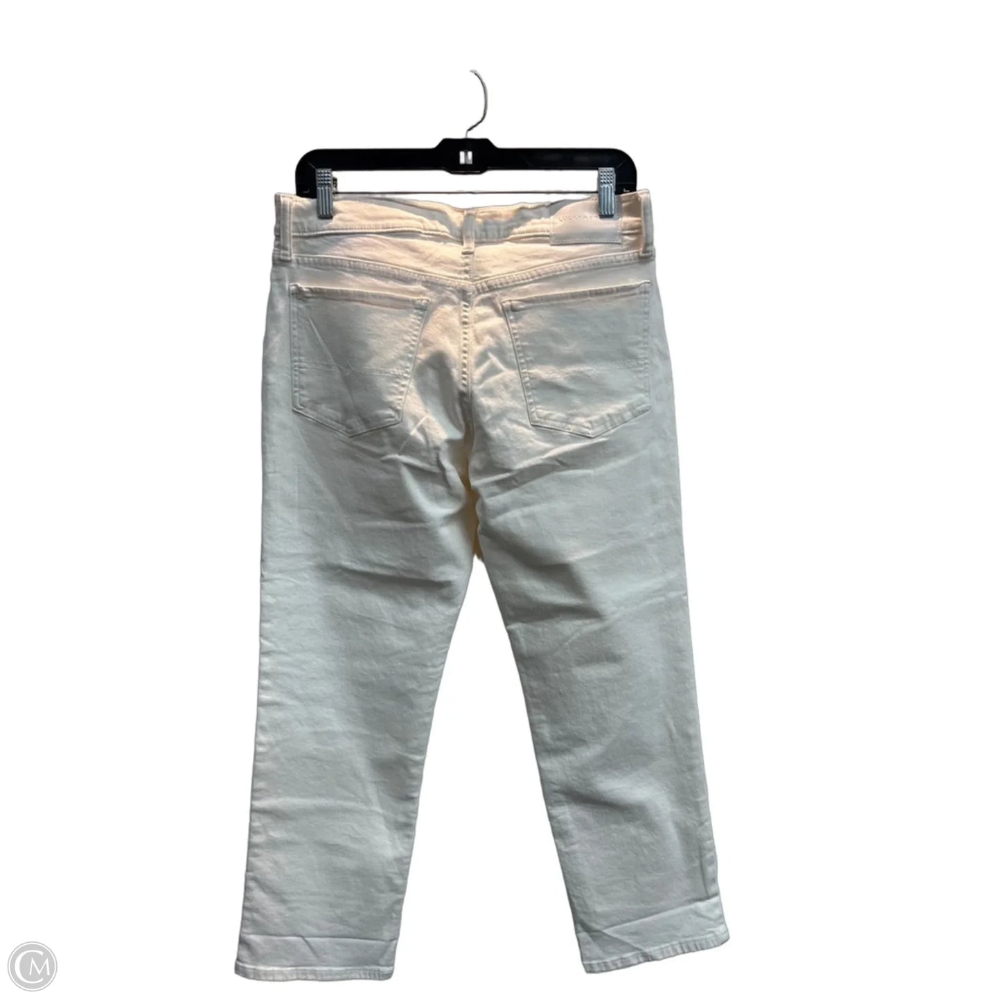 Jeans Cropped By Lucky & Blessed In White Denim, Size: 10