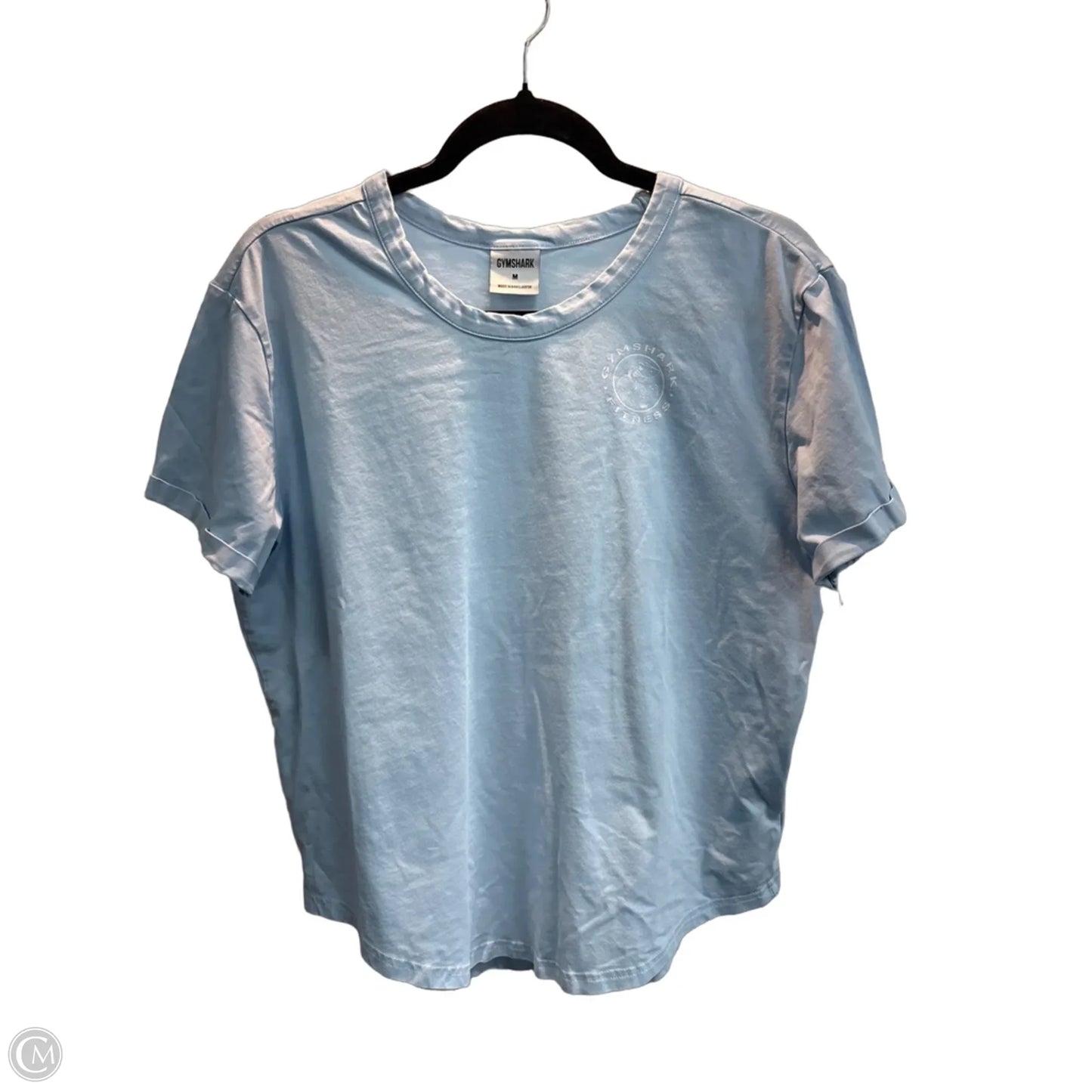 Top Short Sleeve By Gym Shark In Blue, Size: M