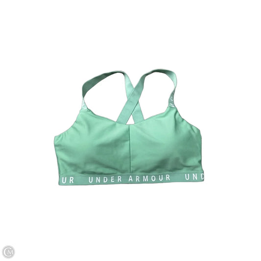 Athletic Bra By Under Armour In Green, Size: L