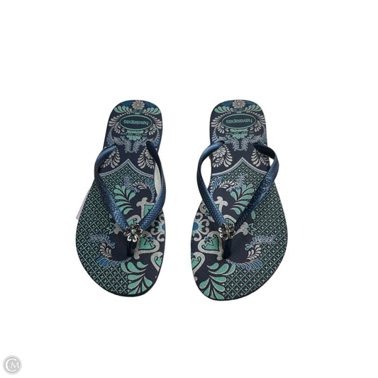 Sandals Flip Flops By Havaianas In Blue, Size: 7