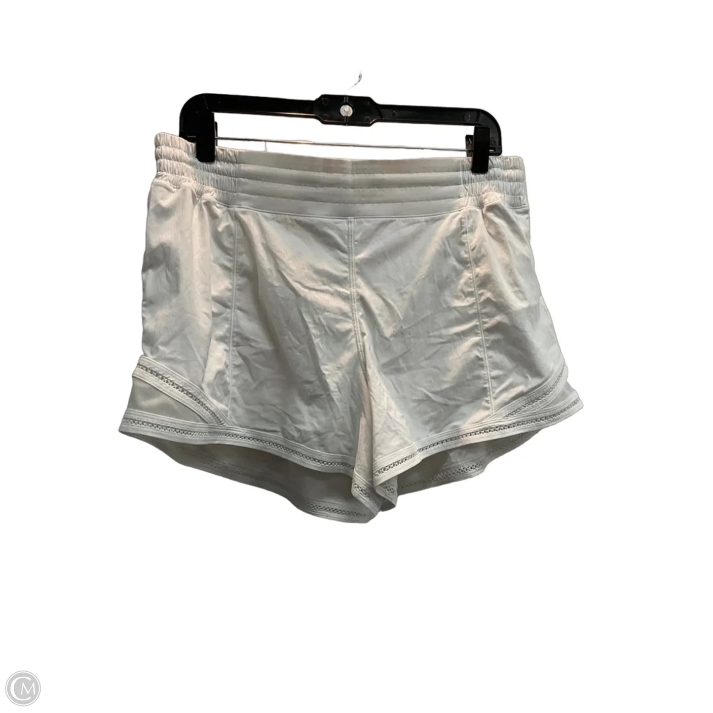 Athletic Shorts By Lululemon In White, Size: L