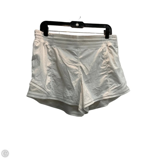 Athletic Shorts By Lululemon In White, Size: L