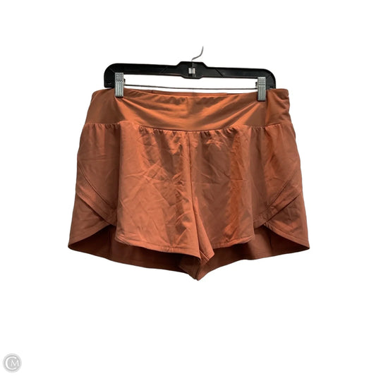 Athletic Shorts By Calia In Orange, Size: L