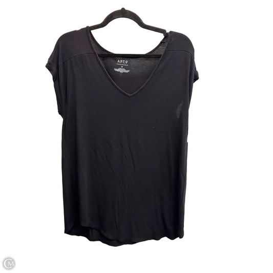 Top Sleeveless Basic By Apt 9 In Black, Size: M