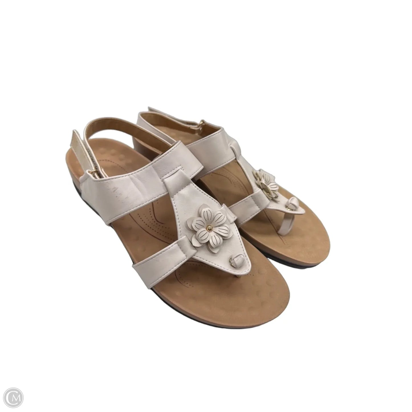 Sandals Heels Platform By Clothes Mentor In White, Size: 9