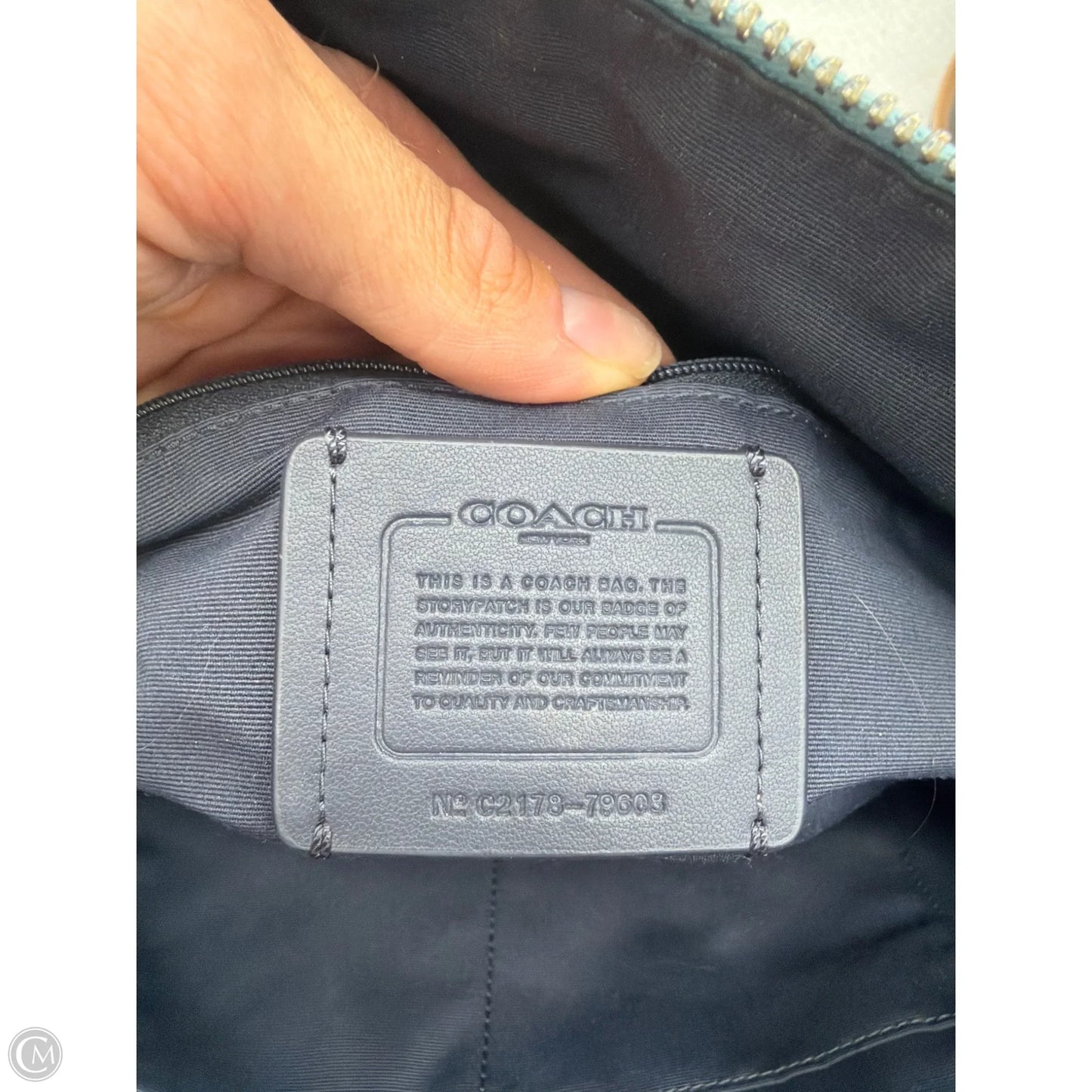 Tote Designer By Coach, Size: Medium