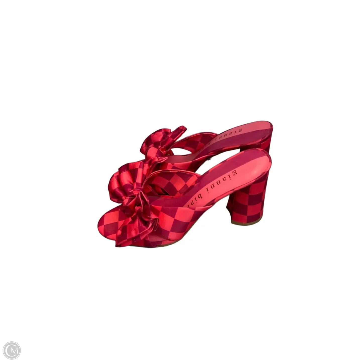 Sandals Heels Block By Gianni Bini In Pink, Size: 8