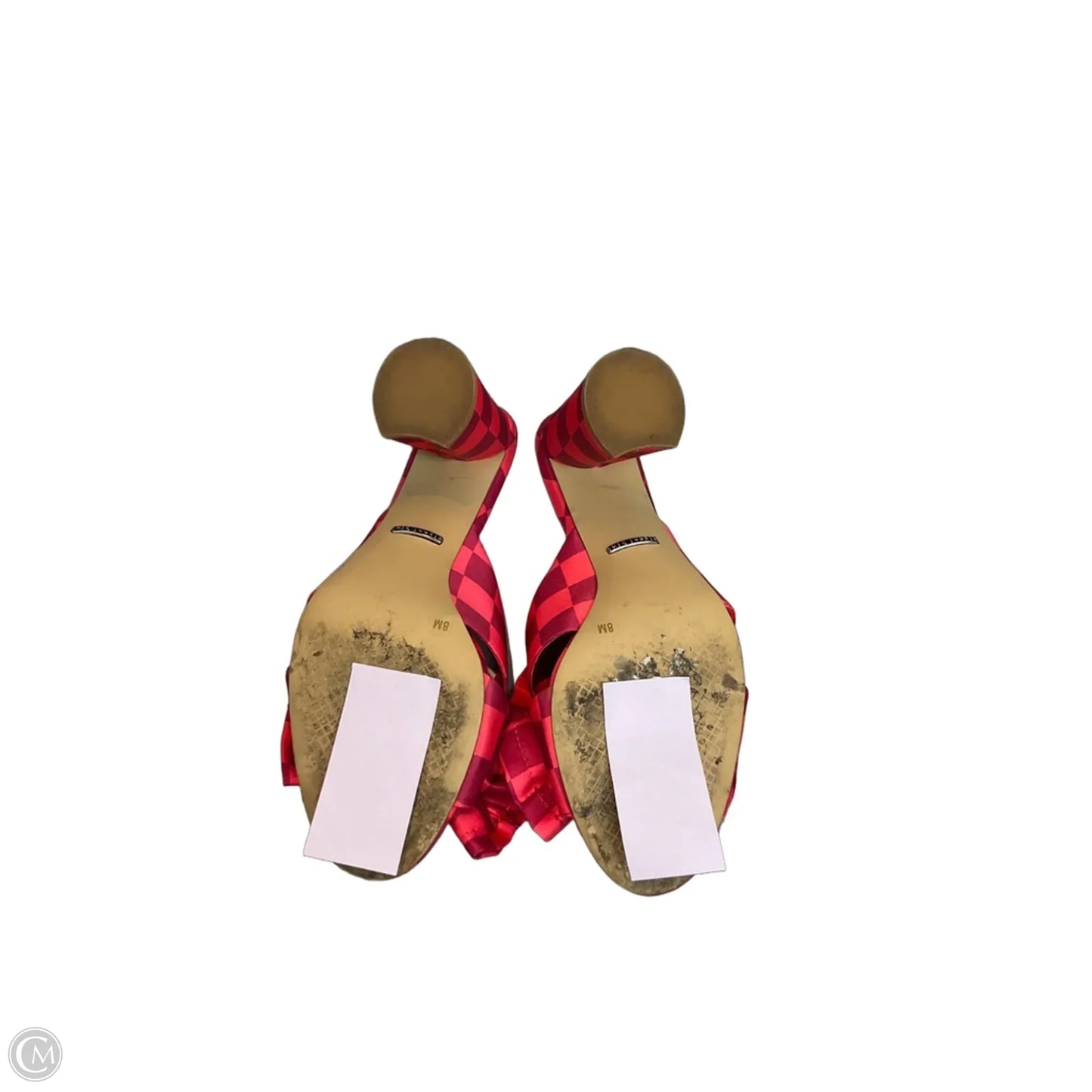 Sandals Heels Block By Gianni Bini In Pink, Size: 8