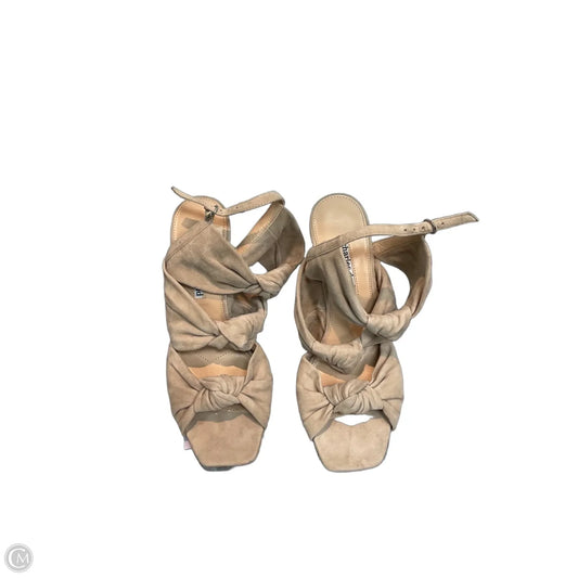 Sandals Heels Stiletto By Charles David In Taupe, Size: 8.5