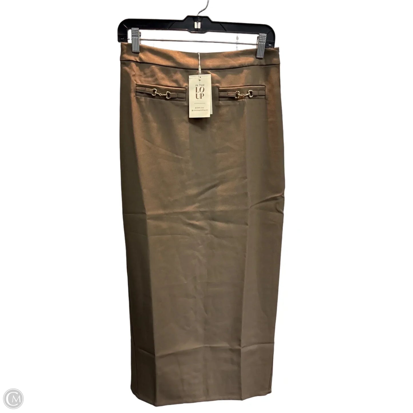 Skirt Maxi By Clothes Mentor In Tan, Size: 4