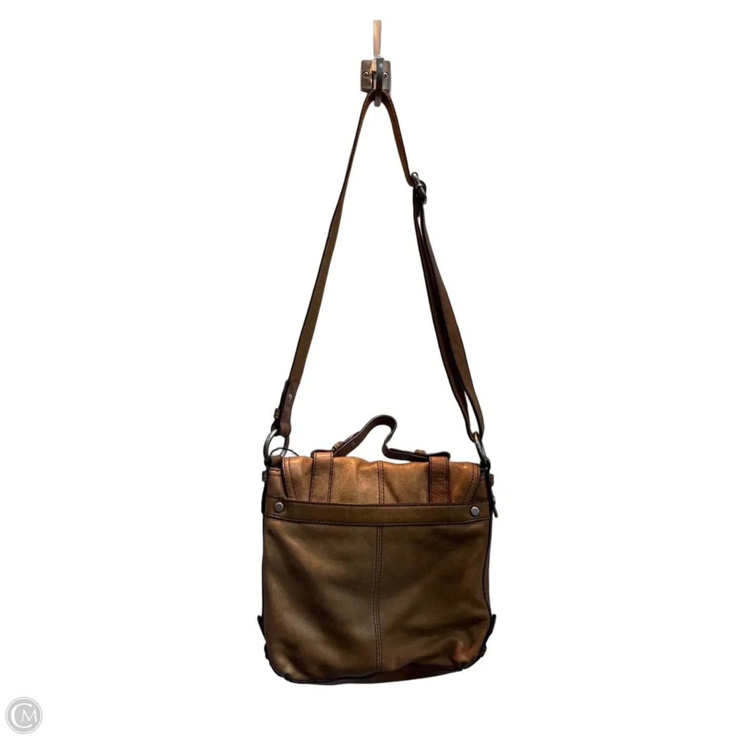 Crossbody Leather By Fossil, Size: Large