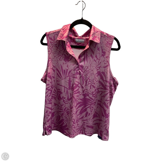 Athletic Tank Top By Columbia In Pink, Size: Xl