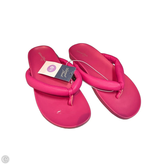 Sandals Flip Flops By Universal Standard In Pink, Size: 6.5