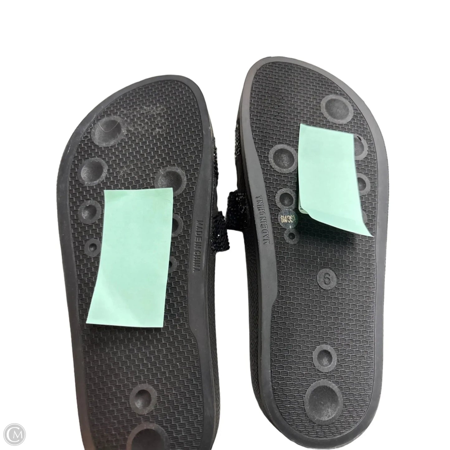 Sandals Flip Flops By Inc In Black, Size: 6